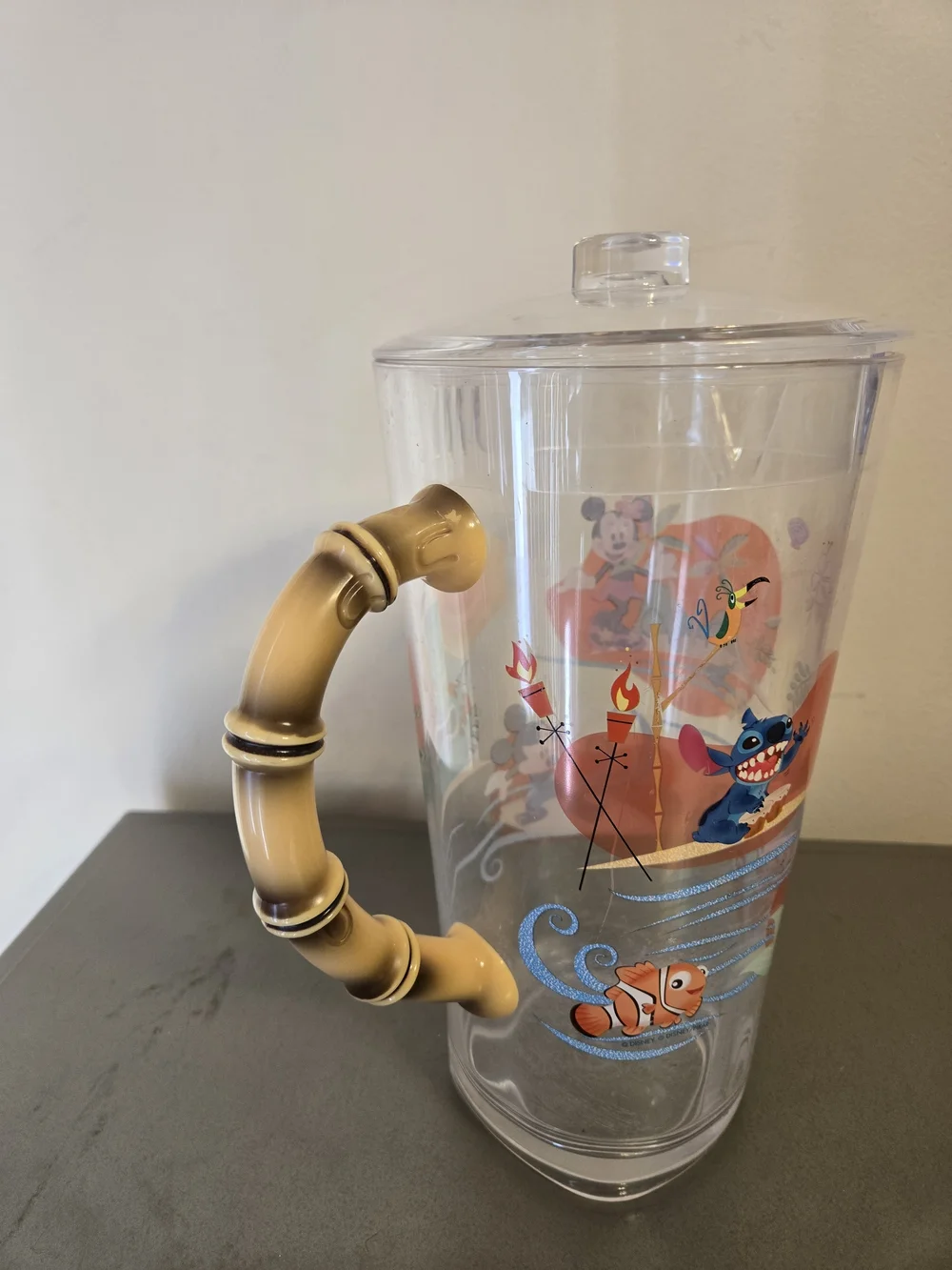 Clear Acrylic Disney Luau 60 Ounce Tiki Pitcher